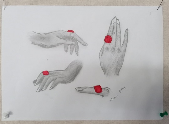 rubini na Juditinim prstima - nacrtao uenik Valentino Bikup